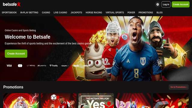 Betsafe casino screenshot